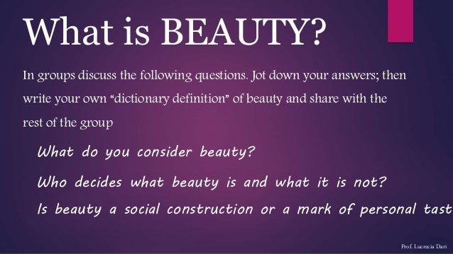 Definition Of Beauty Essay