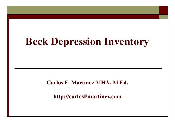 Beck depression inventory
