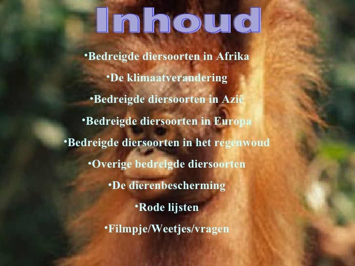 wat betekent bedreigde diersoort