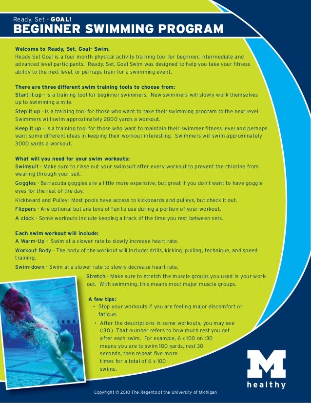 Beginner Swimming Training