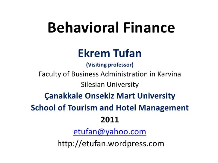 behavioral finance master thesis behavioral finance master thesis