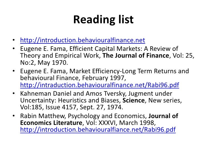 efficient market thesis efficient market thesis