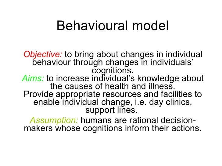 Behavioural And Socio Environment Model