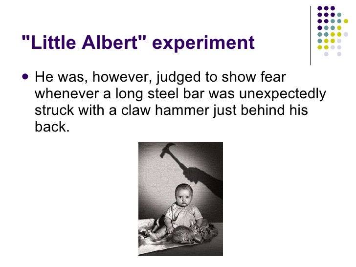 Little albert experiment conclusion picture