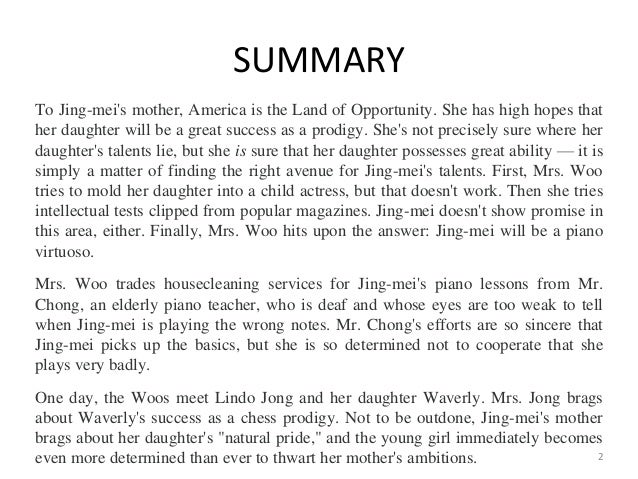 Two kinds by amy tan essays