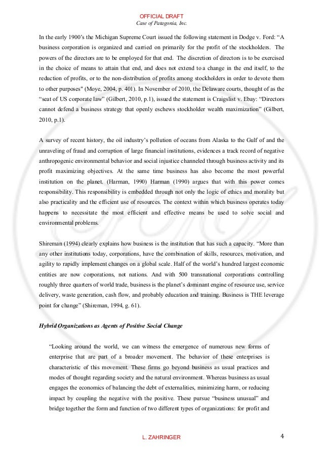 Patagonia company history picture