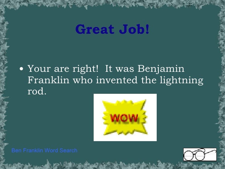 benjamin franklin powerpoint 26 728