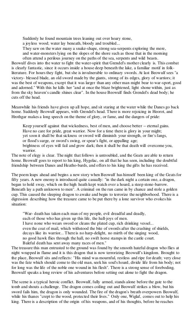 fate in the epic poem beowulf fate in the epic poem beowulf