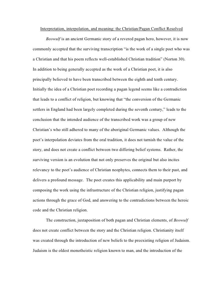 beowulf essay pagan christianity beowulf essay pagan christianity