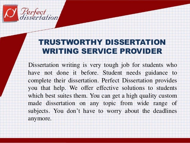 A Dissertation from the Best Dissertation Writing Service!