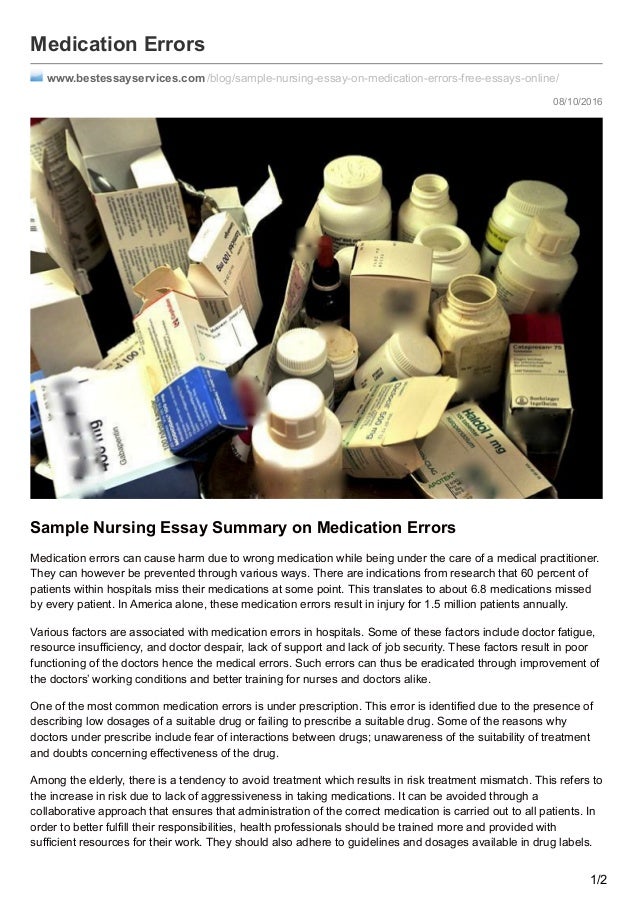 essays on medical errors essays on medical errors