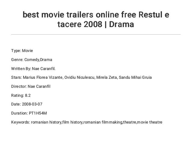 Restul E Tacere Online