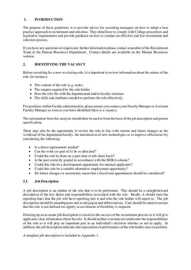 Essay on recruitment and selection