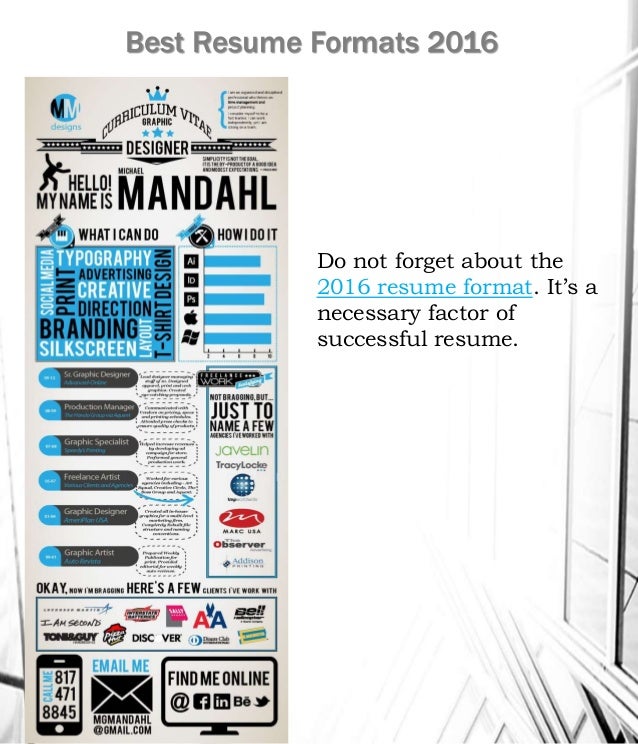 the best resume format the best resume formats 2016 the best resume format the best resume formats 2016