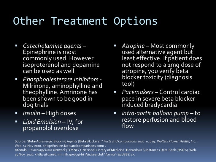 Beta Blocker Toxicity and Safety