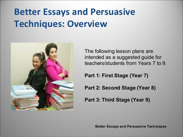 Persuasive Techniques In Essays