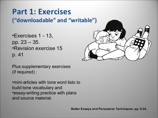 Essay writing practice exercises