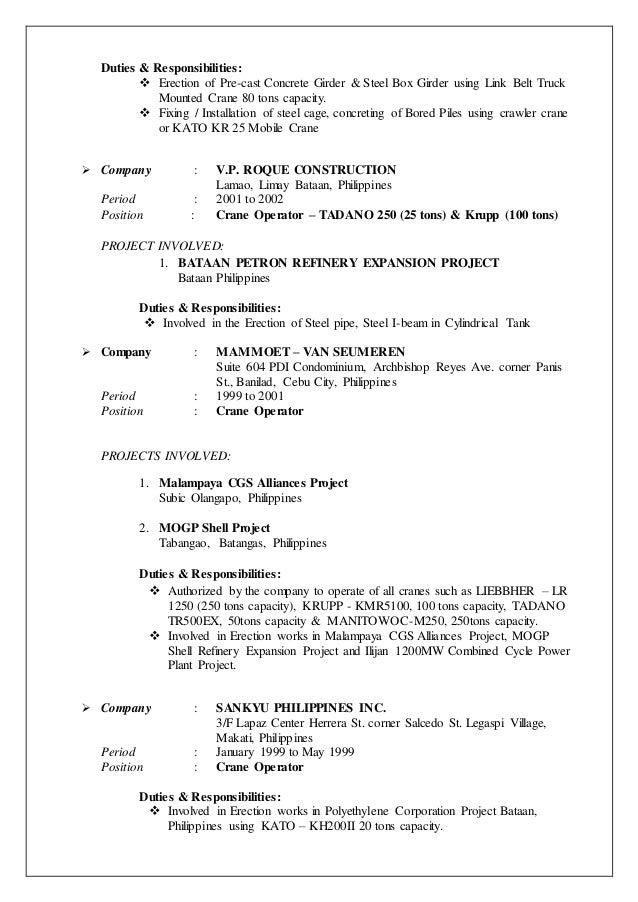 resume first person