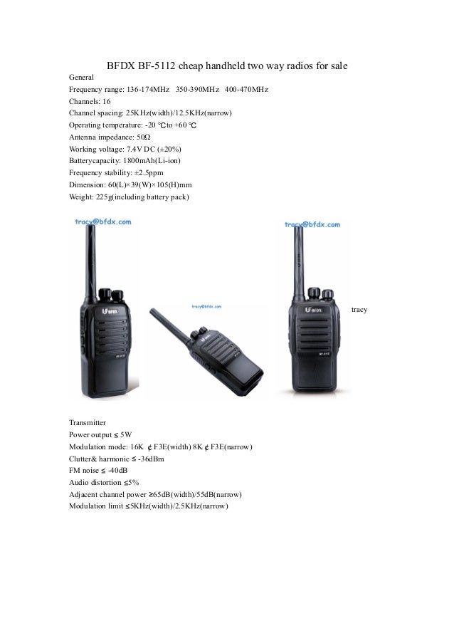 Bfdx bf 5112 cheap handheld two way radios for sale