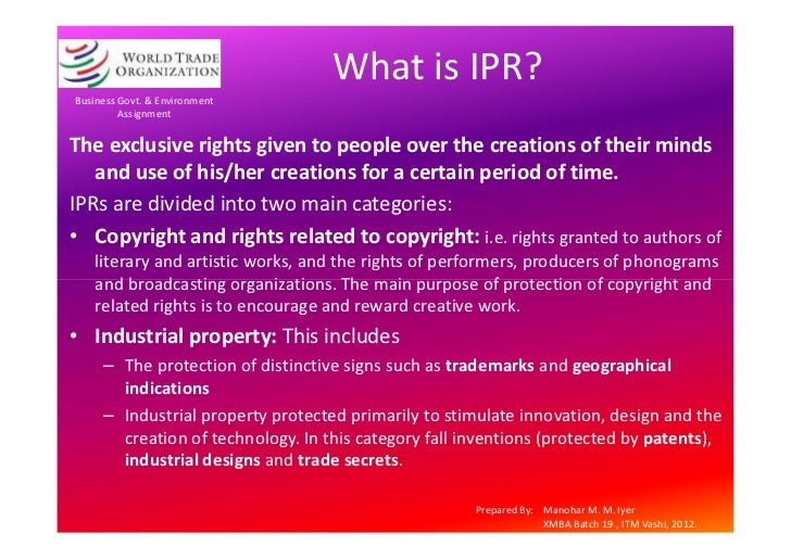 ipr assignment ipr assignment
