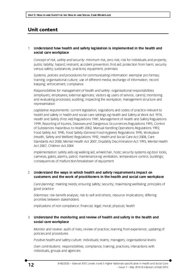 understand need for secure handling of information in health and social care settings Outcome one understand the need for secure handling of information in health and social care settings 11 identify the legislation that relates to the rec. understand need for secure handling of information in health and social care settings Outcome one understand the need for secure handling of information in health and social care settings 11 identify the legislation that relates to the rec.