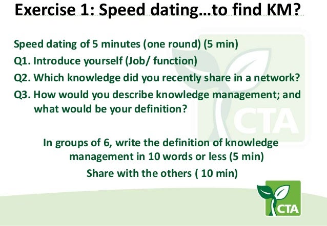 Speed date hookup
