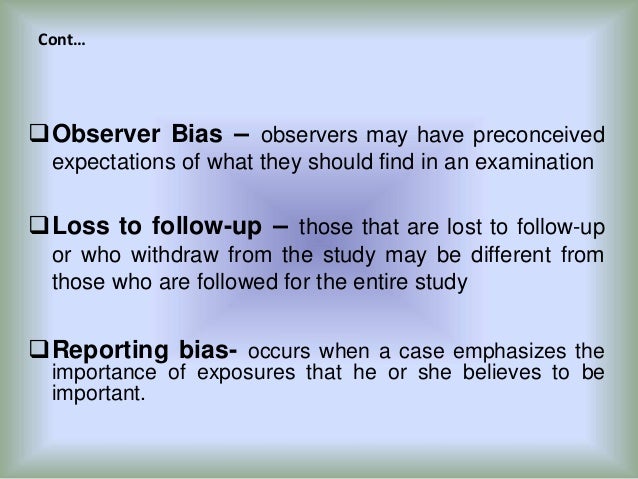 observer bias