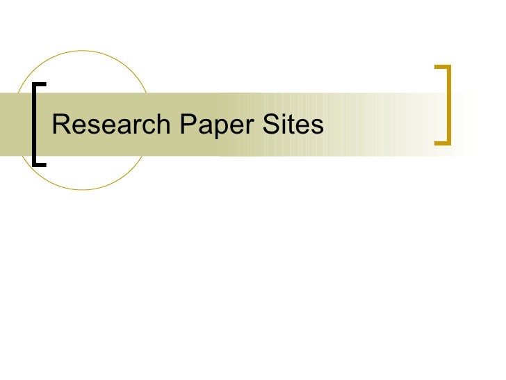 Economic research paper outline