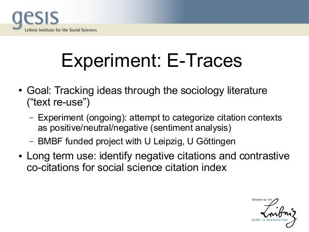 Towards a Semantic Citation Index for the German Social
