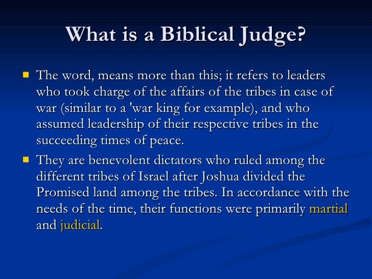 B I B S T U D Lesson 14 Old Testament Judges