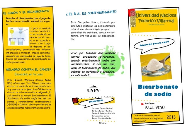 Tratamiento De Cancer Con Bicarbonato