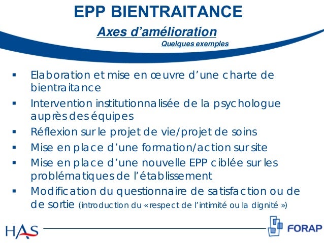exemple de bientraitance en ehpad