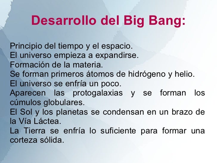 resumen teor a big bang resumen teor a big bang