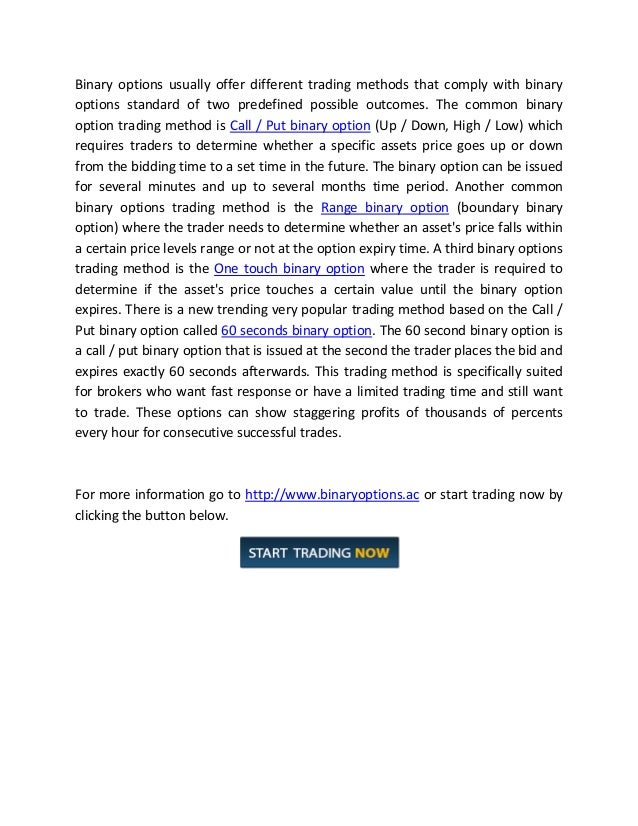 Binary options optionow