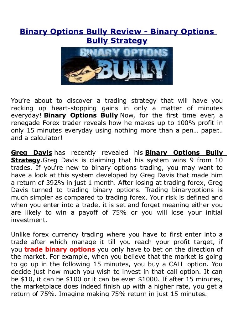 Binary options news trading strategy