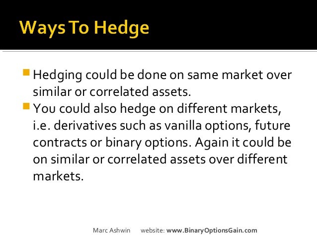 how to hedge options trades