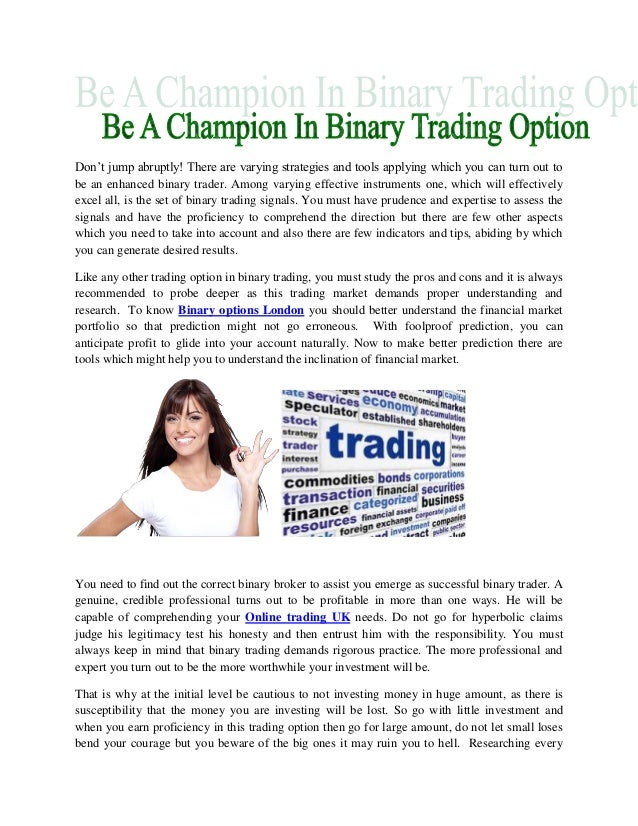 binary options trading london