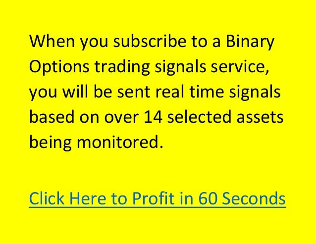 program gives signals binary options trading