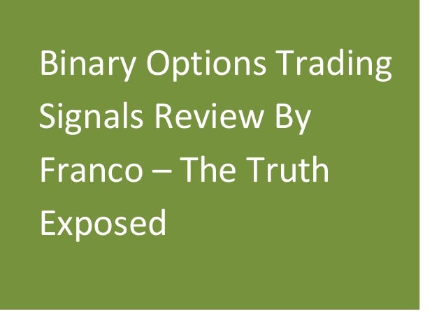 patterns of binary options trading signals franco