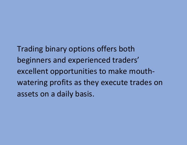 Can i make money trading binary options