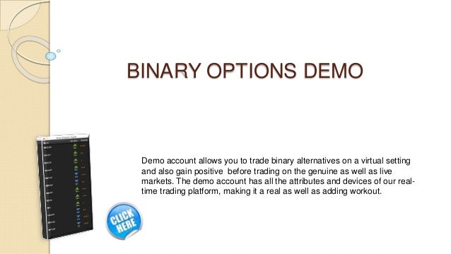 Binary options broker demo