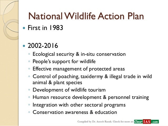 National biodiversity strategy and action plan india ppt