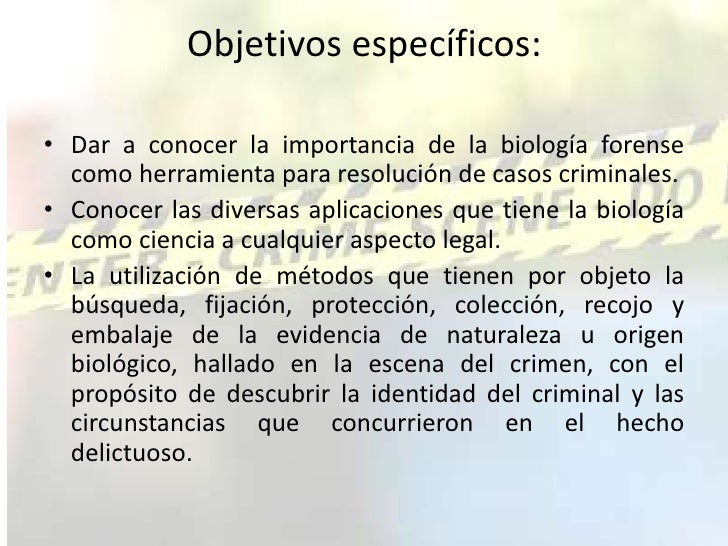 Curso biologia forense