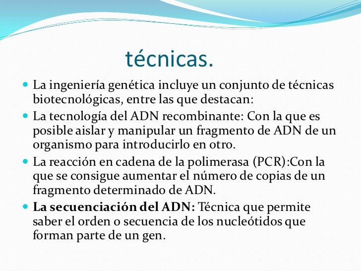Biologia molecular y ingenieria genetica