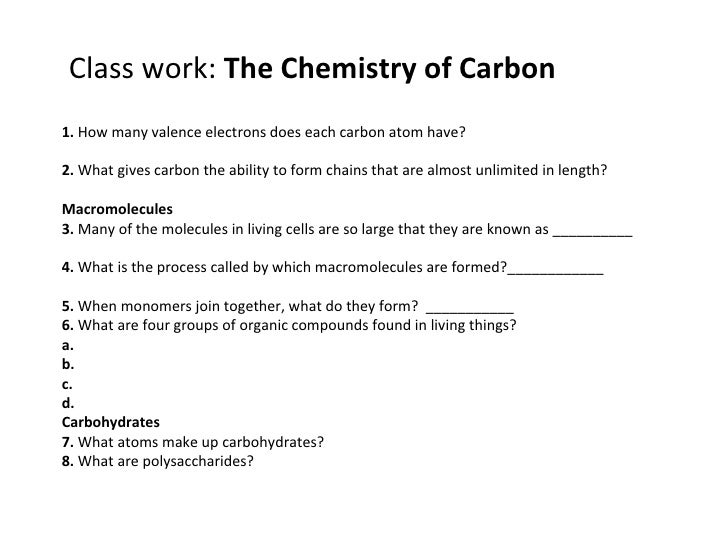 Worksheets Carbon Compounds Worksheet worksheets carbon compounds worksheet laurenpsyk free biology 19