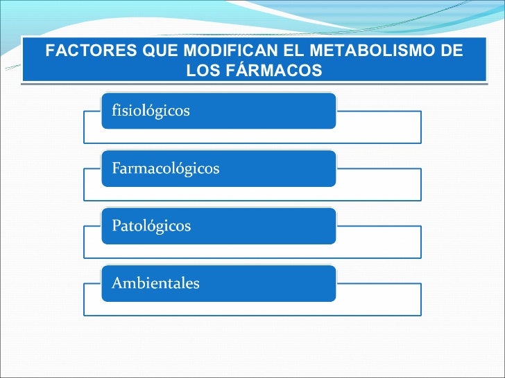 Biotransformacion y excrecion de farmacos