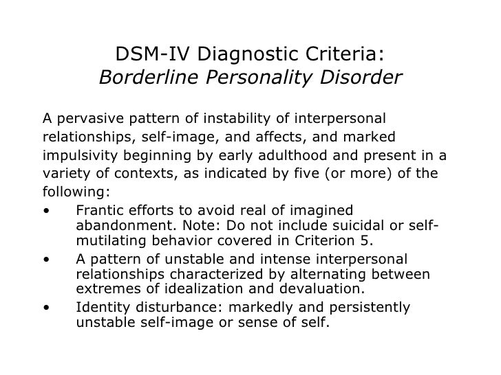overview of borderline personality disorders essay Borderline personality disorder essay 532 words | 3 pages borderline personality disorder, often reffered to as bpd, is a mental disorder that causes unstable emotions and instability in relationships, poor self-image, and impulsive actions with borderline personality disorder, self-image is distorted, making a person feel inadequate or. overview of borderline personality disorders essay Borderline personality disorder essay 532 words | 3 pages borderline personality disorder, often reffered to as bpd, is a mental disorder that causes unstable emotions and instability in relationships, poor self-image, and impulsive actions with borderline personality disorder, self-image is distorted, making a person feel inadequate or.