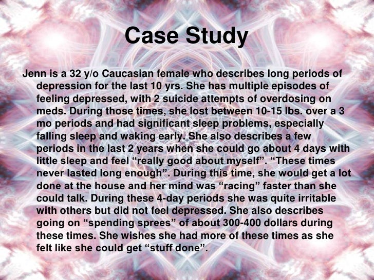 Case study of bipolar 2 disorder