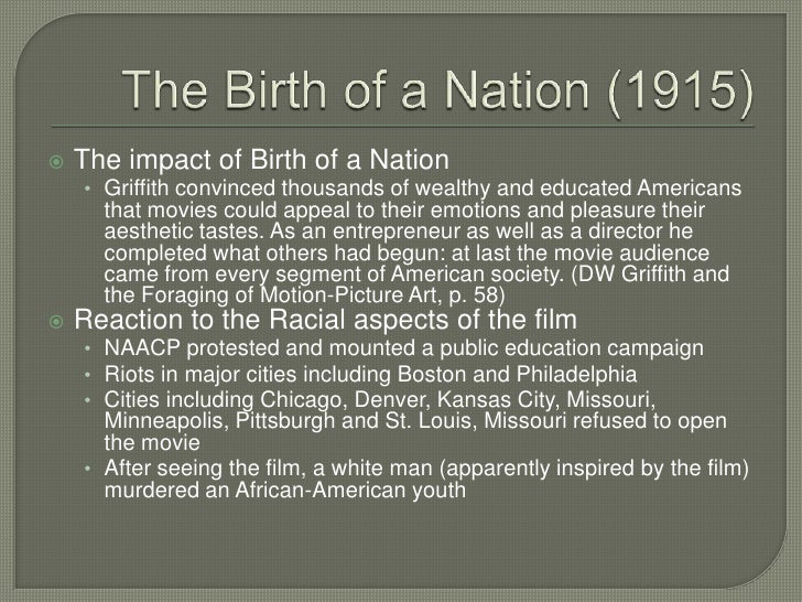Birth of a Nation, Hollywood and the World