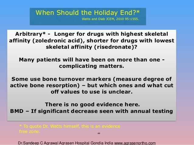 Fosamax Drug Holiday